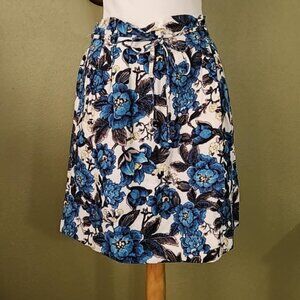Beautiful LOFT skirt, linen rayon blend, Small